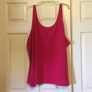Fuchsia plus sized top